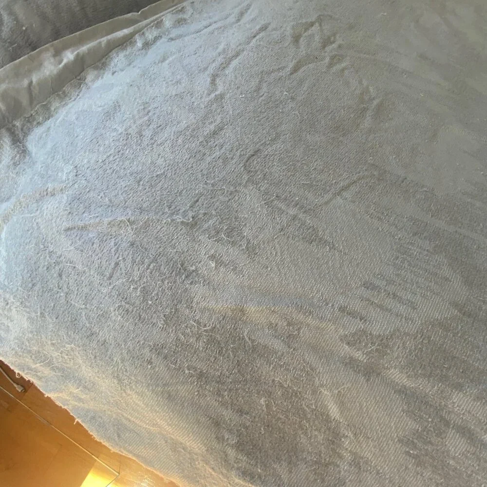 West Elm King Size Duvet Cover and 2 King Shams: Silky Tencel & Ikat Cotton Mate